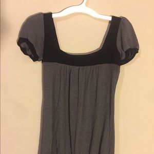 ULTRA FLIRT | BLACK AND GRAY JRS BLOUSE